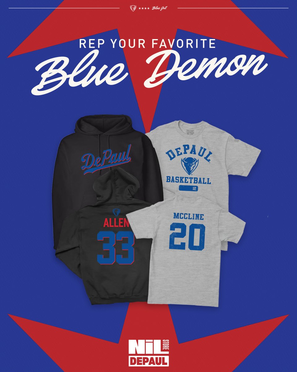 'Tis the season to rep your favorite Blue Demon! All new merch from <a href="/DePaulNILStore/">The DePaul NIL Store</a> just dropped.

🛒 ow.ly/GupM50Uui1y