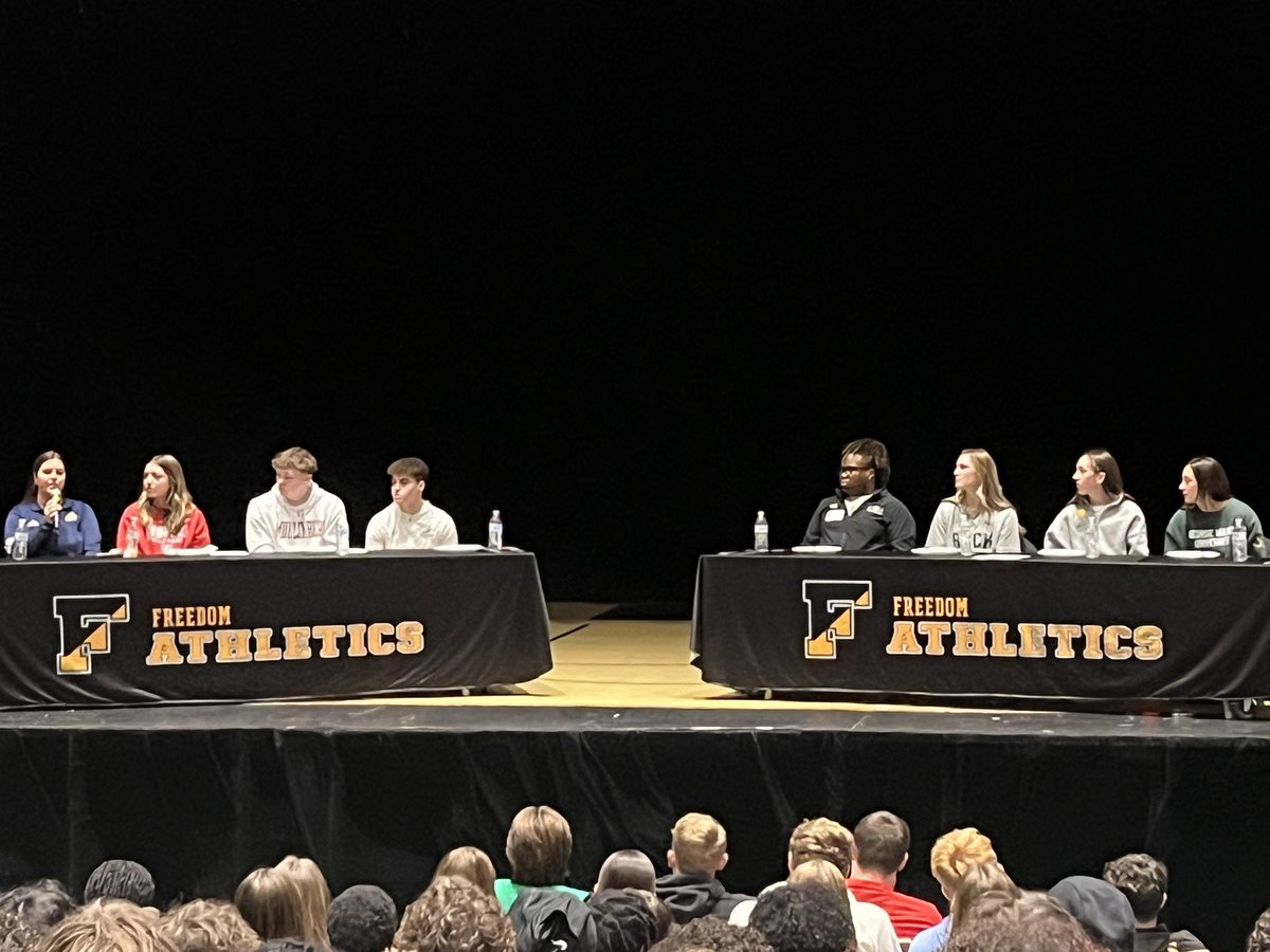 PATH (@pathpates) on Twitter photo Our Alumni discuss what it’s like to be a student athlete at the collegiate level with some of our student athletes! 🖤💛🖤💛 <a href="/fhssportsBASD/">Freedom High School Athletics</a> <a href="/BASDMsSage/">Ms. Sage-FHS</a> <a href="/basdjacksilva/">Jack Silva</a> <a href="/AthLifeInc/">AthLife Inc</a> <a href="/athlifer/">Jon Harris</a> Our Alumni discuss what it’s like to be a student athlete at the collegiate level with some of our student athletes! 🖤💛🖤💛 <a href="/fhssportsBASD/">Freedom High School Athletics</a> <a href="/BASDMsSage/">Ms. Sage-FHS</a> <a href="/basdjacksilva/">Jack Silva</a> <a href="/AthLifeInc/">AthLife Inc</a> <a href="/athlifer/">Jon Harris</a>