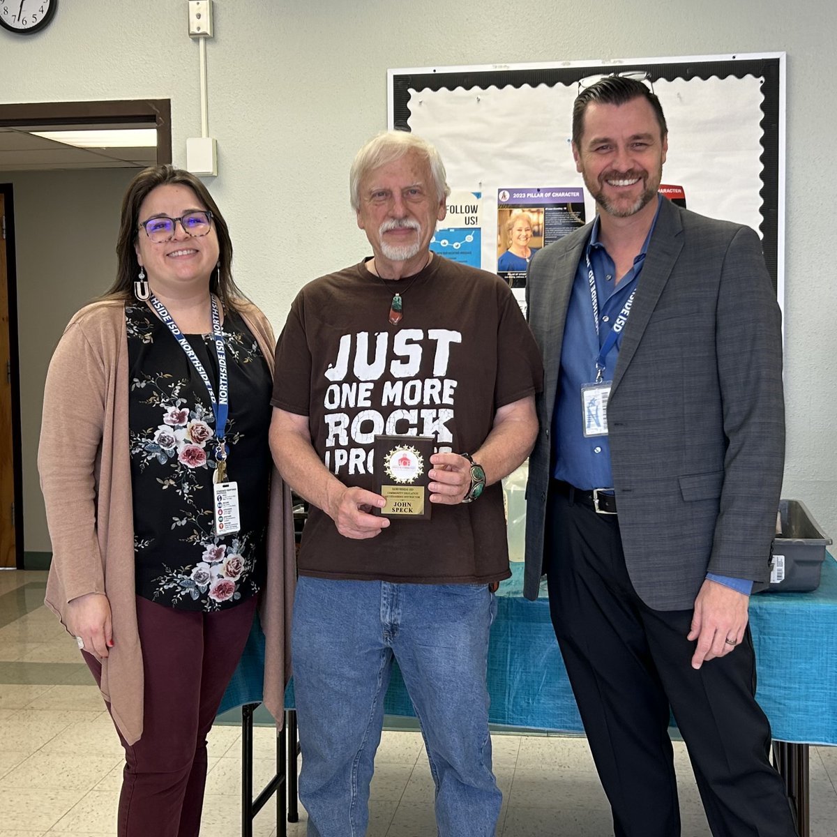 NISD_ComEd's tweet photo. A well-deserved honor! ๐ John Speck, our amazing Gemstone & Lapidary instructor, is our Outstanding Teacher of the Semester! ๐ His passion for teaching and his craft inspire us all. #CommunityEducation #NisdACE https://t.co/glJqNtSVZV