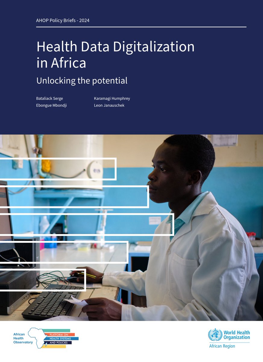 The transition from paper-based to digital health data is gaining momentum in #Africa.

This could bring significant improvements to health care services across the continent.

Learn more in our new policy brief 👇

ahop.aho.afro.who.int/2024/12/17/new…