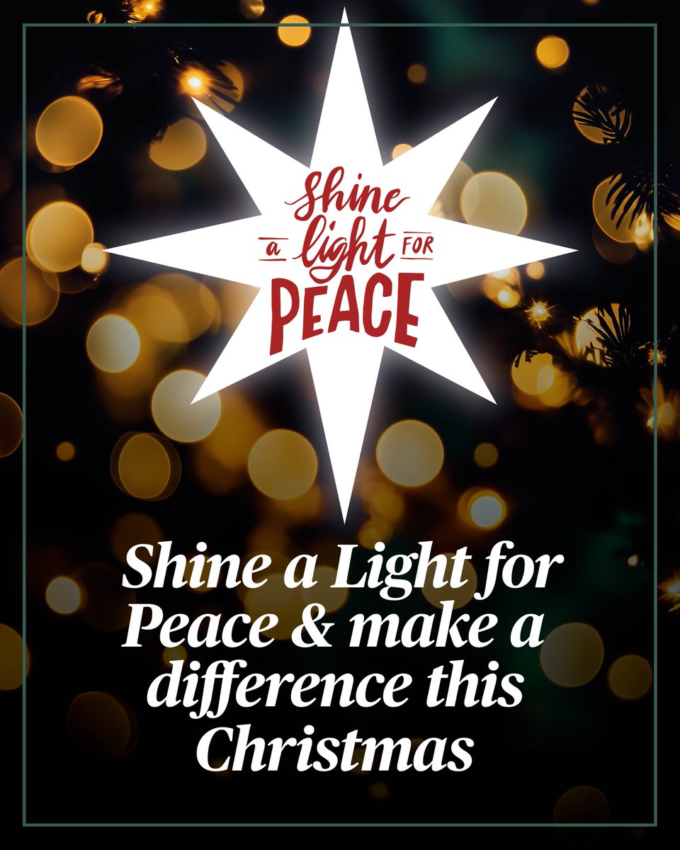 This Christmas, join us &amp; Shine a Light for Peace. 
For 60 years, we've welcomed those seeking hope and belonging. Your donation can change lives:
£32: Fund a youth residential
£58: Train peace-building volunteers
£128: Support a family retreat
🌟Donate: tinyurl.com/4acm4net