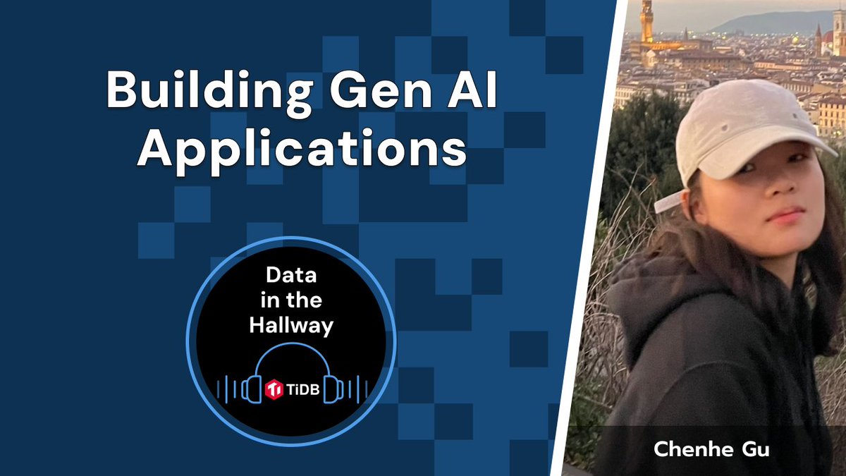 TiDB_Developer's tweet photo. In the final #datainthehallway episode of 2024, we sat down with Chenhe Gu (Head of DevRel at @dify_ai) to discuss #GenAI and how Dify can help #tidb community members build AI applications. You can check out the episode at https://t.co/bLImpj32uh https://t.co/Qs21yXNc9D