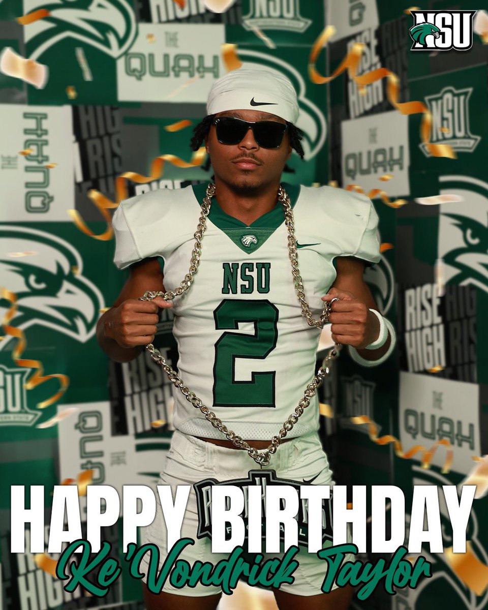 Ke’Vondrick Taylor (@mrkevondrick) on Twitter photo Thanks to <a href="/NSU_Football/">Northeastern State Football</a> for the birthday graphic 🔥🦅🔥 <a href="/chev06_/">Curtis Chiaverini</a> <a href="/CoachChev6/">Darrin Chiaverini</a> Thanks to <a href="/NSU_Football/">Northeastern State Football</a> for the birthday graphic 🔥🦅🔥 <a href="/chev06_/">Curtis Chiaverini</a> <a href="/CoachChev6/">Darrin Chiaverini</a>