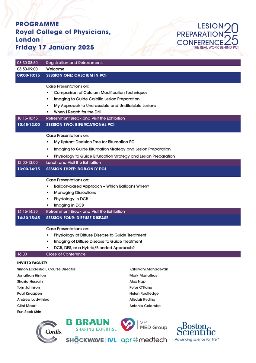 Millbrook Medical Conferences (@millbrookmed) on Twitter photo The Lesion Preparation Conference will feature case presentations from leading specialists across the UK, including <a href="/DrPeterOKane/">Dr Peter O'Kane</a>, <a href="/ALadwiniec/">Andrew Ladwiniec</a>, <a href="/ShaziaTHussain1/">Shazia T Hussain</a>, and many more!
❓Don’t miss the chance to meet the experts, network with peers, and get answers to your most pressing The Lesion Preparation Conference will feature case presentations from leading specialists across the UK, including <a href="/DrPeterOKane/">Dr Peter O'Kane</a>, <a href="/ALadwiniec/">Andrew Ladwiniec</a>, <a href="/ShaziaTHussain1/">Shazia T Hussain</a>, and many more!
❓Don’t miss the chance to meet the experts, network with peers, and get answers to your most pressing