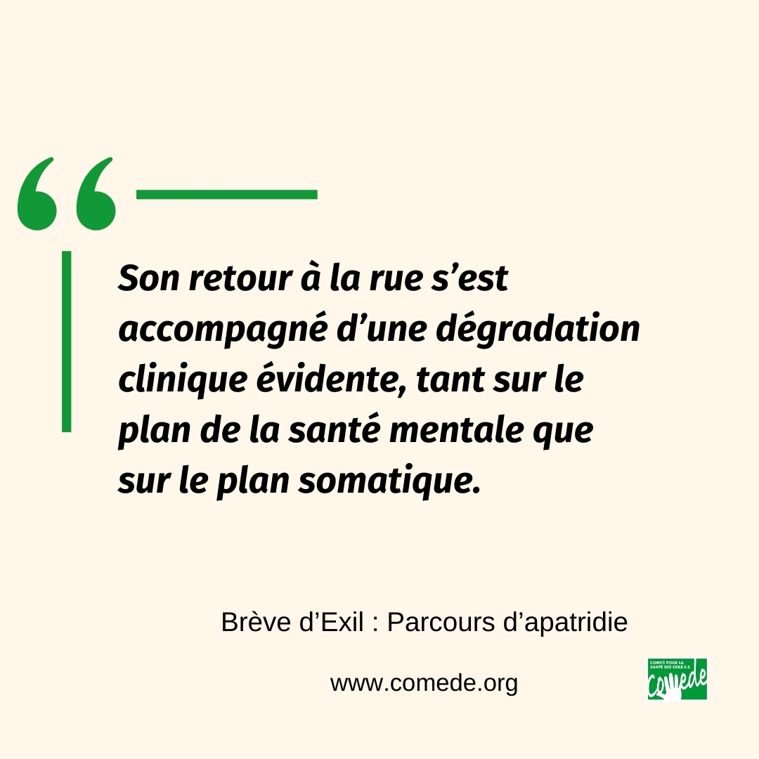 #BrèvedExil Charles est né au Suriname [...] il est venu avec sa mère en #Guyane où ils ont vécu avec un beau-père violent. Charles a grandi au sein d’une famille dysfonctionnelle, chaotique, avec toutes les formes possibles de violence.

➡️Lire la suite : comede.org/breve-dexil-pa…