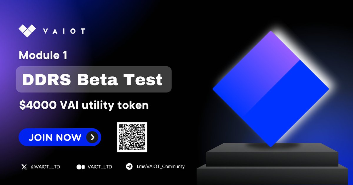 🎉 Join the DDRS Open Beta Test by VAIOT 🎉

To reward the beta testers of our Decentralized Dispute Resolution System (DDRS) Module 1, we’ve prepared $4000 in $VAI utility tokens!

👉 Enter here: gleam.io/pTZu9/4000-vai…

🎁 Rewards:
- 10 TOP Testers will earn rewards ranging