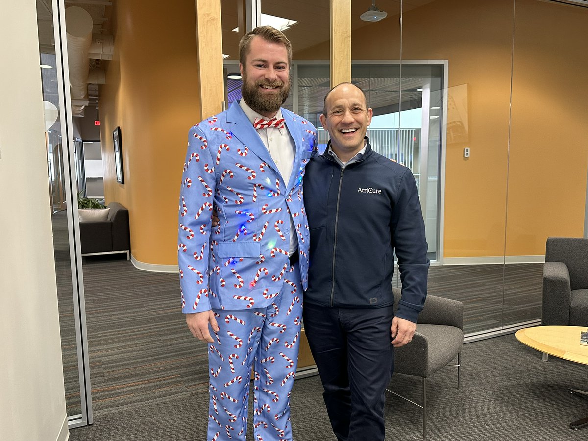 Mike Carrel (@atricureceo) on Twitter photo Breakfast with Mike Hooven, <a href="/AtriCure/">AtriCure, Inc.</a>’s founder—what an inspiration. Grateful he started AtriCure 25 years ago & hired me 12 years ago. Wrapped it up running into Andrew Malott in a Christmas suit (lights included!)—the holiday spirit is strong here! #ThisIsAtriCure Breakfast with Mike Hooven, <a href="/AtriCure/">AtriCure, Inc.</a>’s founder—what an inspiration. Grateful he started AtriCure 25 years ago & hired me 12 years ago. Wrapped it up running into Andrew Malott in a Christmas suit (lights included!)—the holiday spirit is strong here! #ThisIsAtriCure
