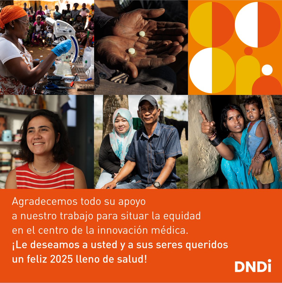 En DNDi, cerramos el año con profunda gratitud hacia los colegas, colaboradores y socios, antiguos y nuevos, que se unieron a nosotros en nuestra misión de poner la equidad en el centro de la innovación médica.🤝

¡Le deseamos un 2025 lleno de salud y felicidad! 🎉