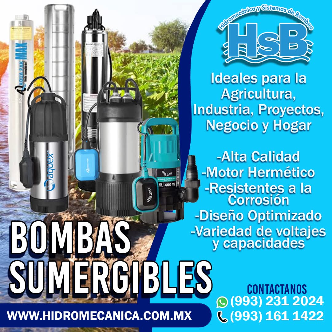 FormulaTabasco's tweet image. 🌊 ¡Mantén el agua en movimiento con las mejores bombas sumergibles!
💧 Eficiencia, Durabilidad y Confianza
🌟 Aprovecha nuestra amplia variedad
🔗 Compra ahora y mejora tu sistema de agua hoy mismo
hidromecanica.com.mx
#BombasSumergibles #Eficiencia #AhorroDeAgua
