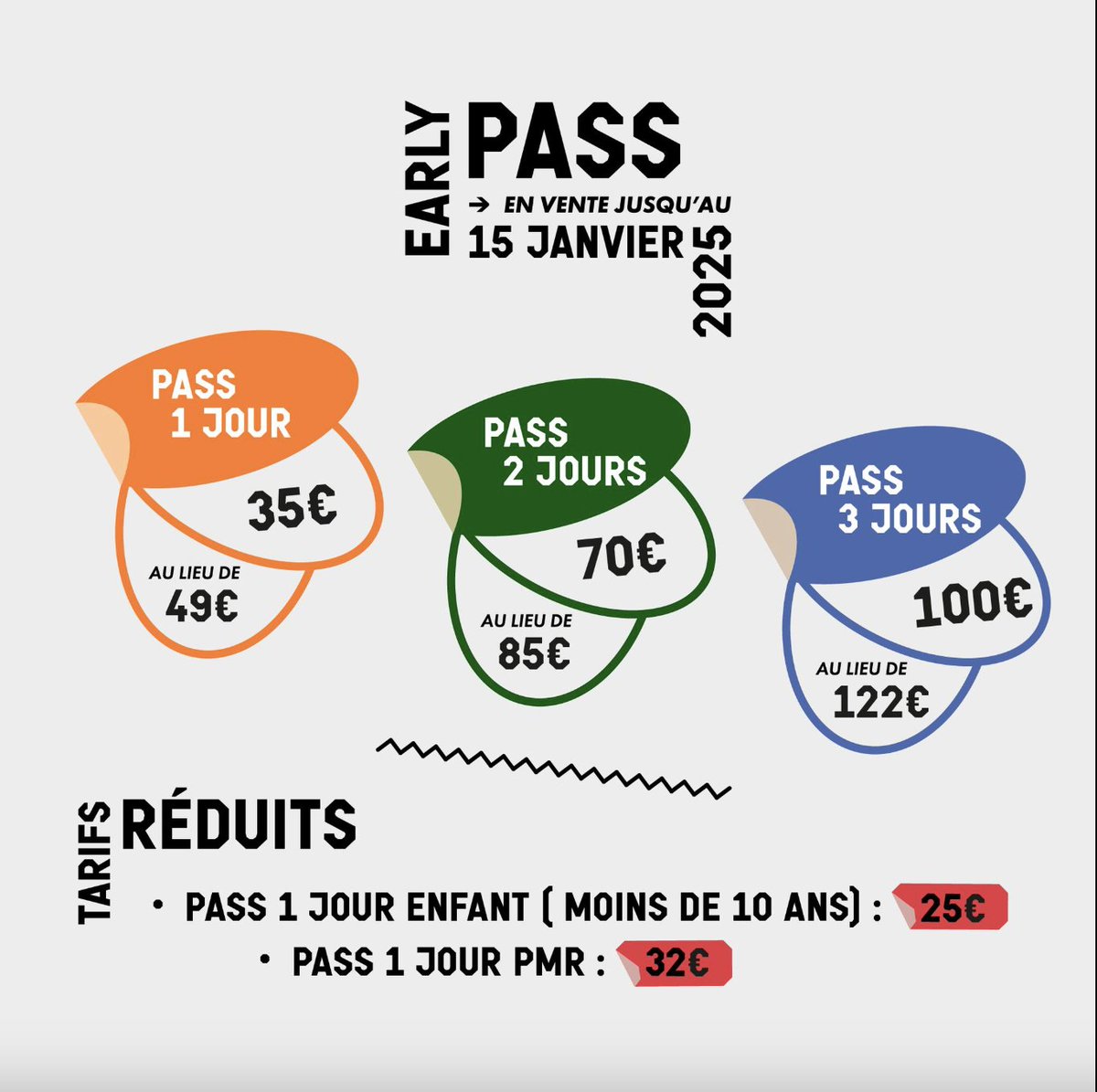🎉 LA BILLETTERIE EST OUVERTE

Tarifs réduits Early Birds jusqu’au 15 janvier : une belle idée cadeau pour Noël 🎁

📅 4 - 6 juillet 2025 
🚩 Château de Ripaille

✨ Réservez dès maintenant sur le site du festival :
festival-montjoux.com/fr/billetterie