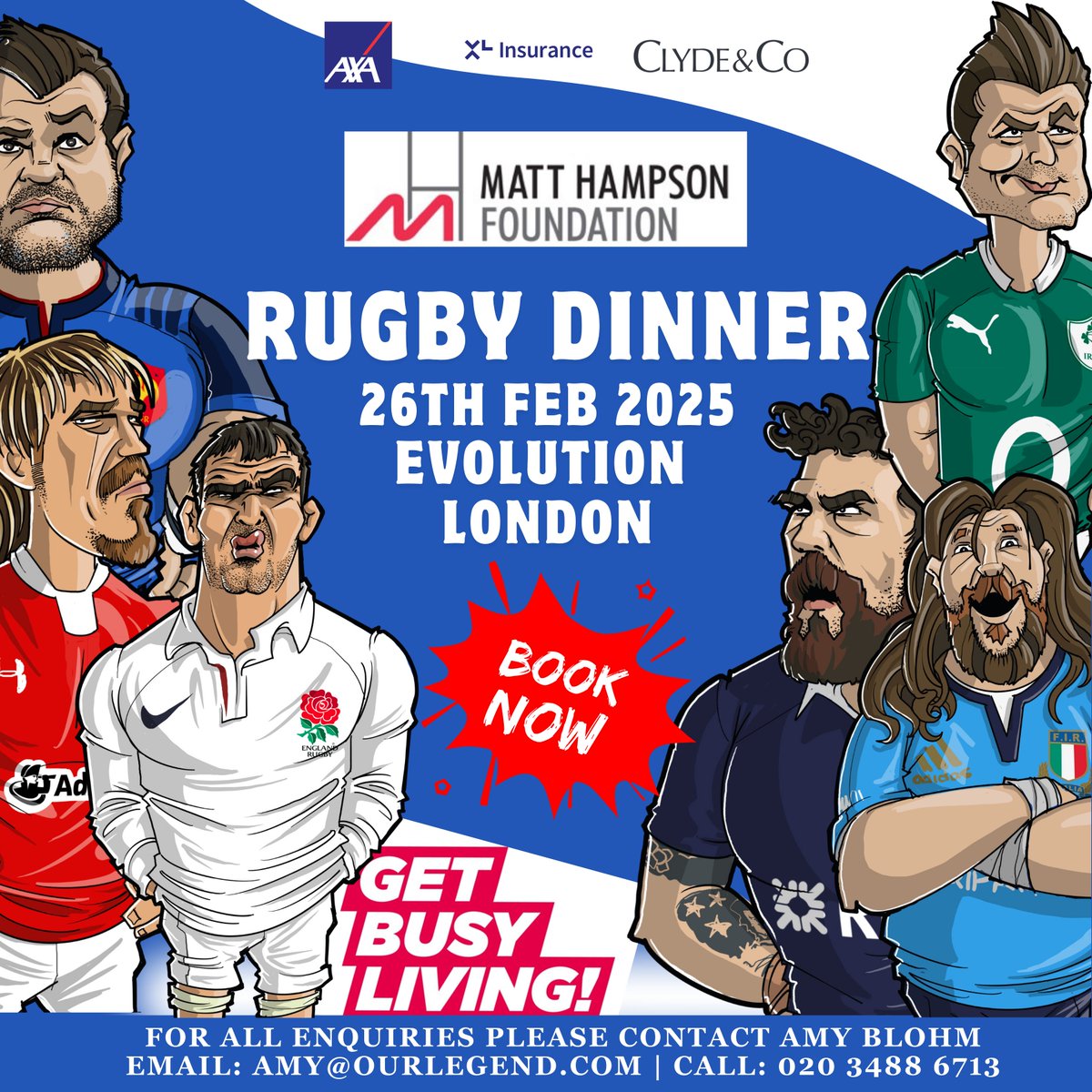 Legend (@ourlegenduk) on Twitter photo Get Busy Living it up at the Matt Hampson Foundation Rugby Dinner!
Join rugby legends for an unforgettable evening of inspiration and celebration all for the <a href="/Hambofoundation/">Matt Hampson</a> ๐ซ
๐๏ธ Tickets on sale now - donโt miss out. Get Busy Living it up at the Matt Hampson Foundation Rugby Dinner!
Join rugby legends for an unforgettable evening of inspiration and celebration all for the <a href="/Hambofoundation/">Matt Hampson</a> ๐ซ
๐๏ธ Tickets on sale now - donโt miss out.