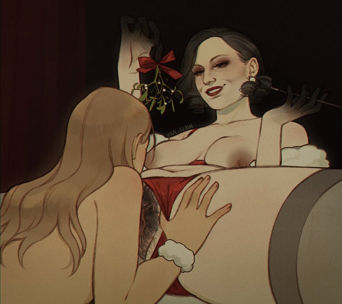 vivi_llain's tweet photo. mistletoe #re8 #residentevil #ladydimitrescu https://t.co/2o7pxLrlKP