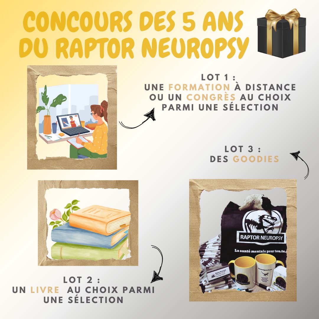 RaptorNeuropsy's tweet photo. Vous vous rappelez il y a 5 ans quand vous demandiez des formations en cadeau des concours ? Eh bien on y est !

Aujourd’hui, on fête les 5 ans du projet Raptor Neuropsy qui a vu le jour le 19 décembre 2019 ! https://t.co/iVMzjL5tsg
