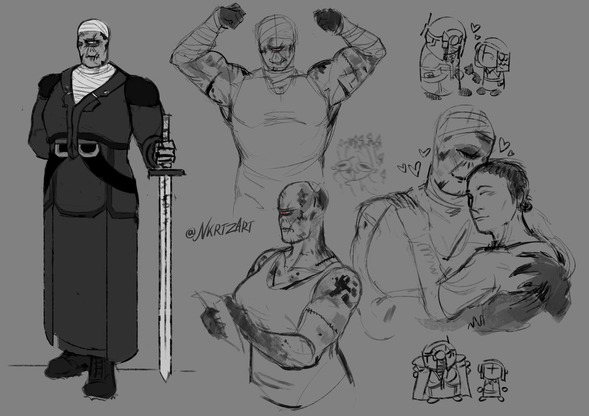 NKRTZART's tweet photo. Quick doodles of genderswap Phobos and Senia🪷
I need to get through this last week and I'll be finally free. 
I'm at my limit guys 🚨🚨🚨
#madnesscombat https://t.co/GQoNsCTrB0