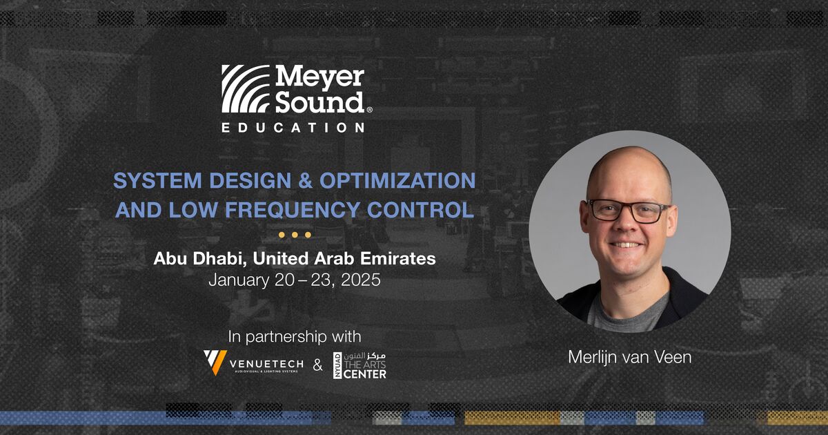 From January 20-23, located at New York University Abu Dhabi, an in-depth training event will be held in partnership with Venuetech and NYUAD Arts Centre, led by our Senior Technical Support &amp; Education Specialist, Merlijn van Veen.

For more info visit: …-training-abu-dhabi-25.eventbrite.com