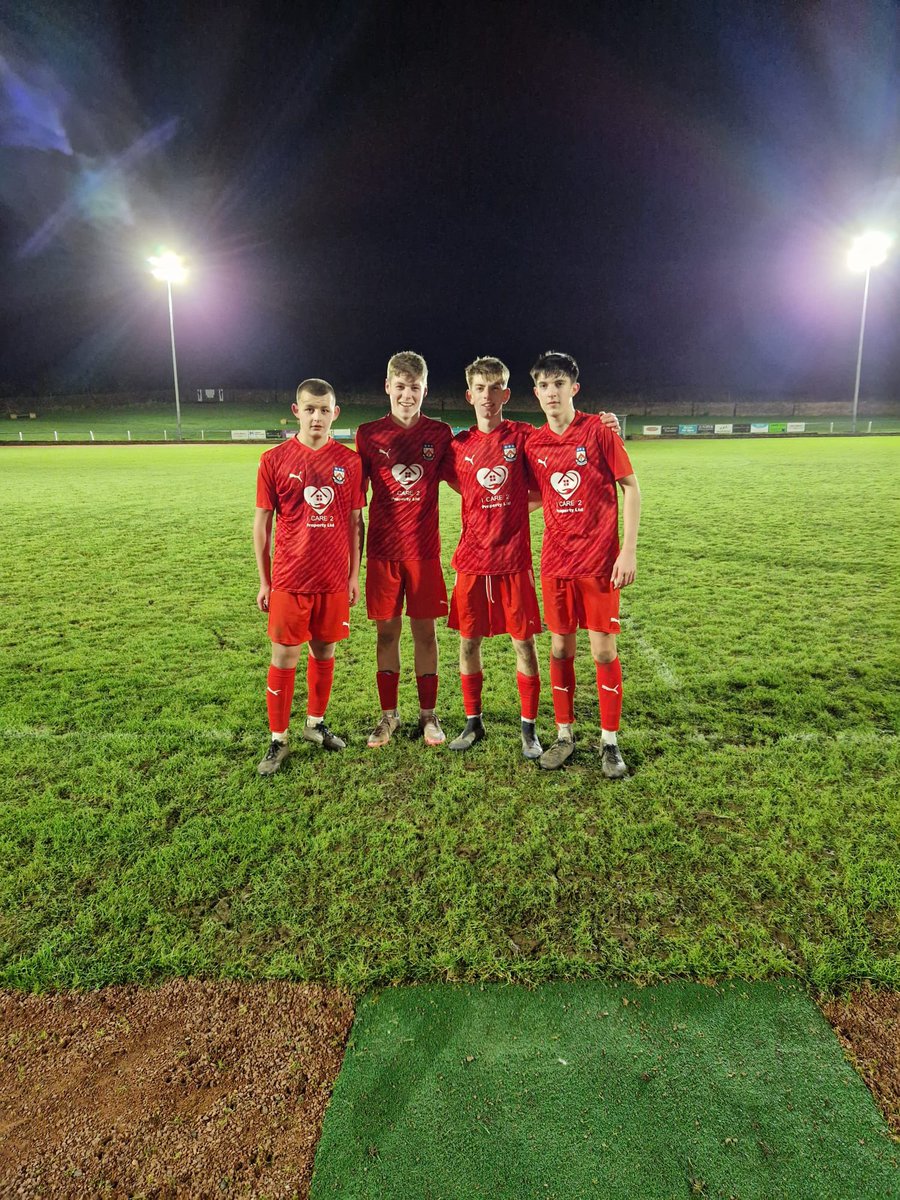 troon2008s's tweet photo. Well done to four of our players stepping up to play with the 20s last night against girvan juniors with Jack scoring the goal 💙🖤👏🏻💪🏻#playerpathway #troon https://t.co/y9xlY8NcHk