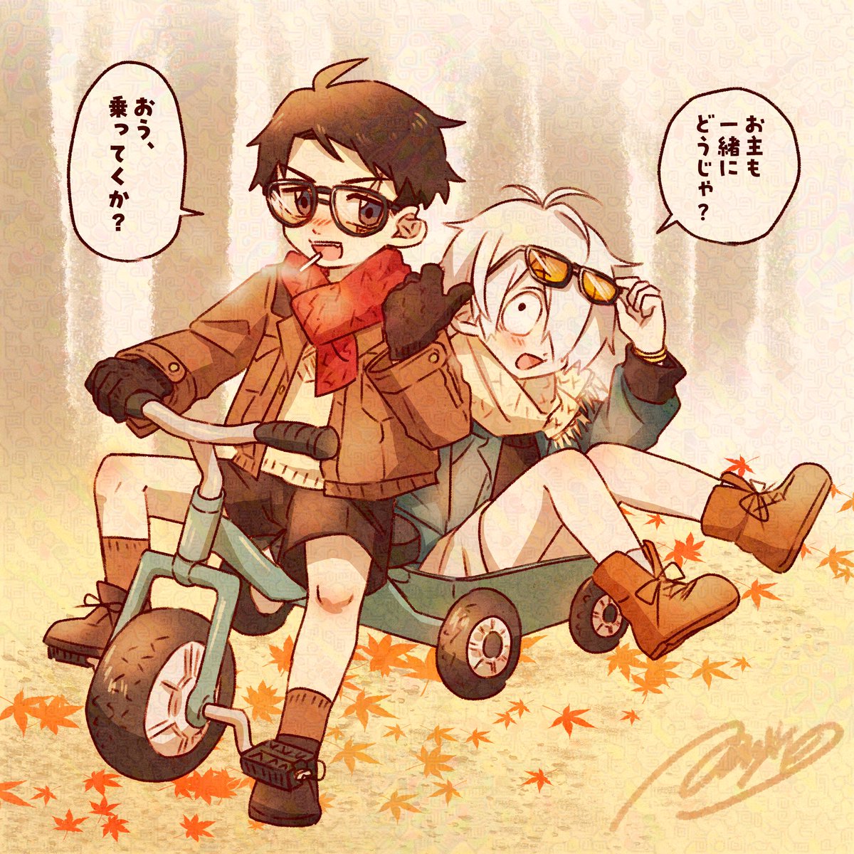 とこ神描き下ろし衣装チチタチverしょたが揃いました✨ 