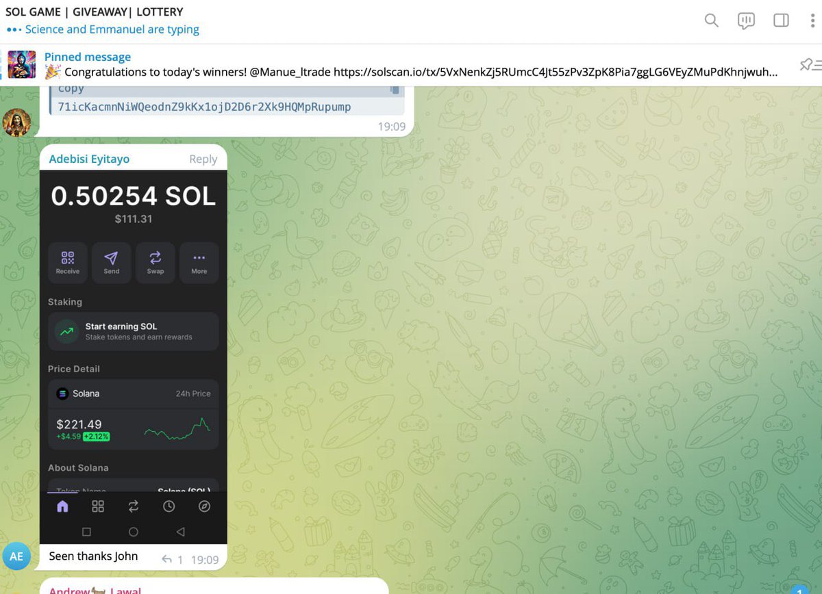 SOLGAMEco's tweet photo. 19/12/2024 GIVEAWAY🏆 results. We are sincerely congratulate all the winners 🚀 Join $SOLG community https://t.co/i23aRZqlGG It’s a SOL GAME🚀🚀🚀 https://t.co/cWoFtW0cLr