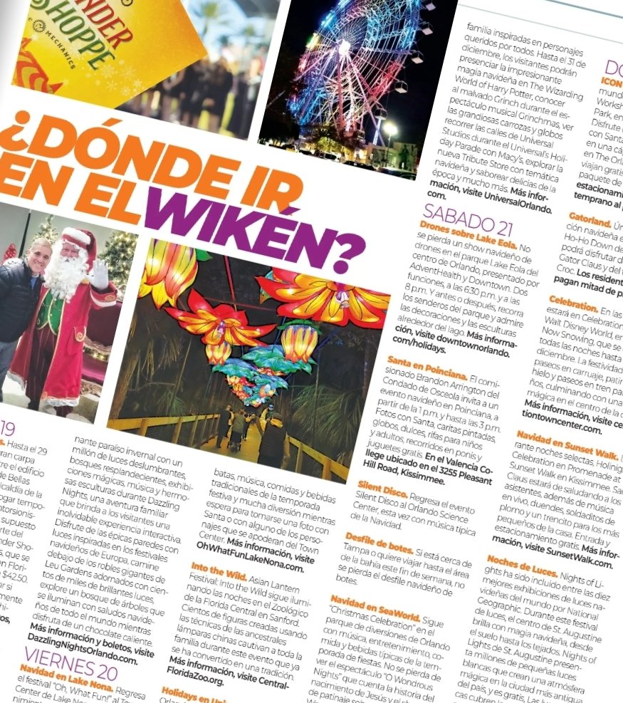 Celebra la llegada del invierno. Busca el calendario de eventos del weekend en la edición de hoy de <a href="/prensafl/">La Prensa Orlando</a>  de #Orlando y chequea nuestra página de Facebook en estos días, ¡son muchas las cosas para pasarla bien sin gastar mucho!
#Navidad
#Orlando
#Florida
#Gratis