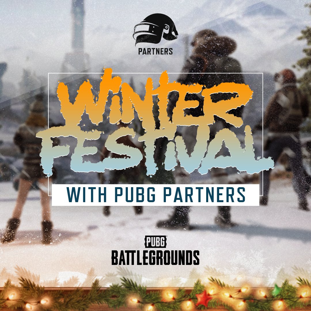 This Sat, 12/21 starting at 5PM PT, I'll be celebrating #PUBG's #WinterFestival with <a href="/eilsna/">🍒</a> by playing with viewers and raffling out codes for g-coin and holiday hats! ☃️ There will be lots of hot chocolate breaks and cozy vibes too. Join us!