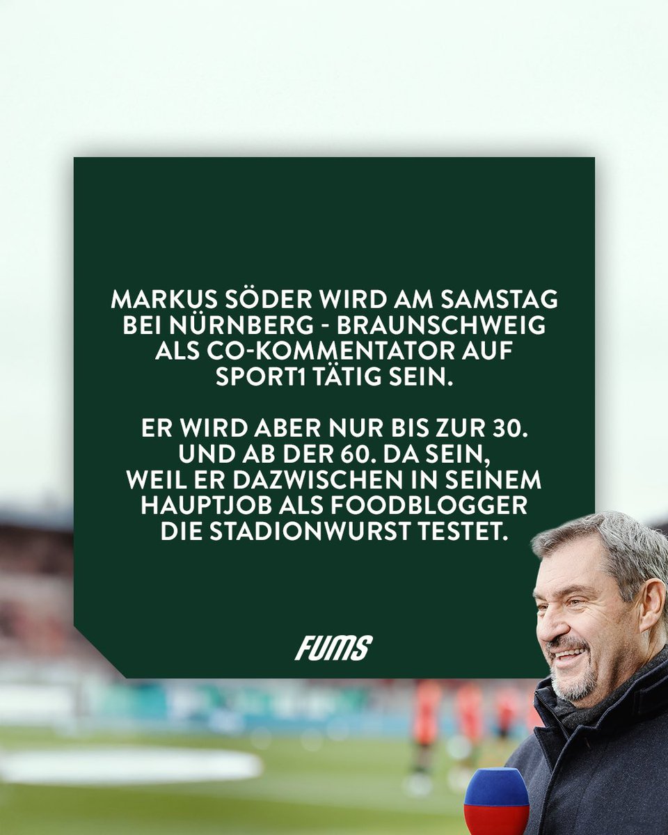 Was ist nur aus der besten zweiten Liga aller Zeiten geworden? #FCNEBS #Söderisst 

___
Guten Appetit: <a href="/fums_magazin/">FUMS</a>