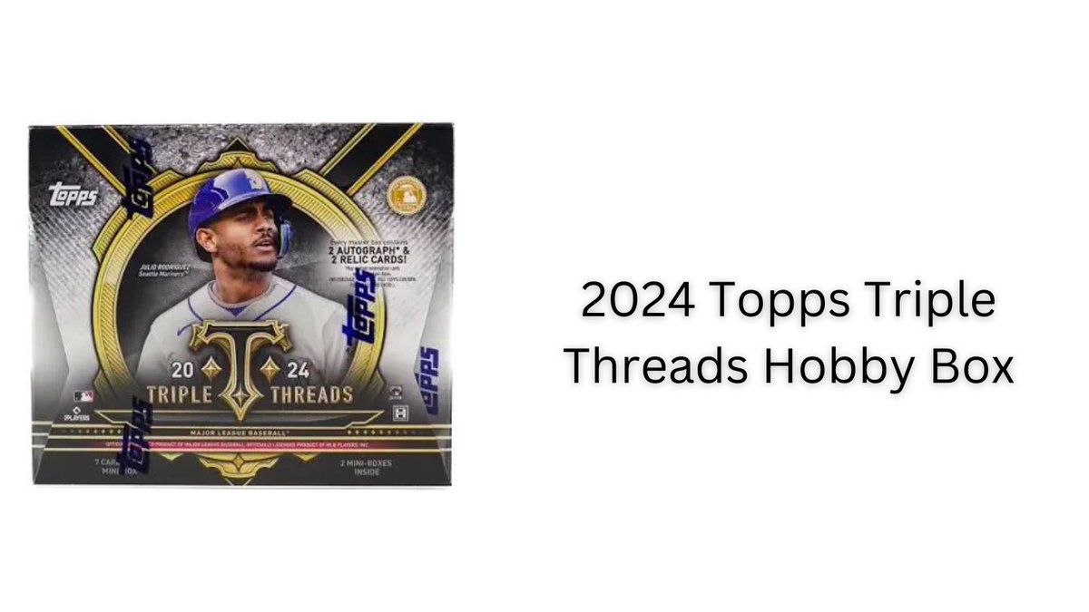 FastBreakCards's tweet image. 2024 Topps Triple Threads Hobby Box
#ad #Topps #TripleThreads 

This will be an EQL drawing.

sovrn.co/t8folf8