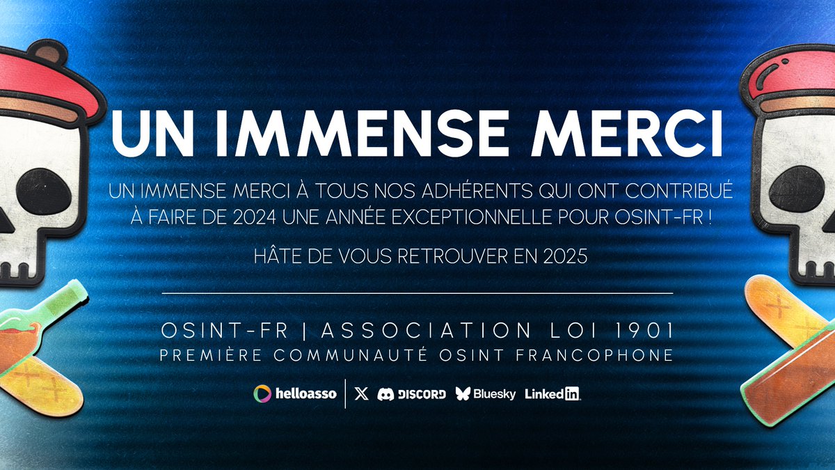 OsintFr's tweet image. 400 mercis ! 🎉

#Merci #Adhésion #BonnesFêtes