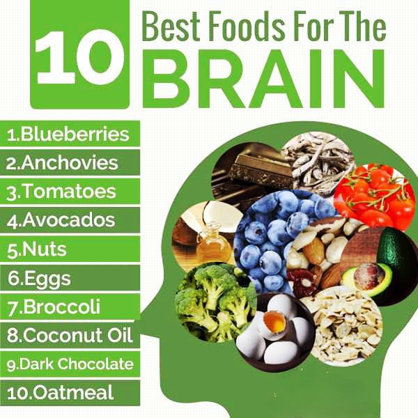 healthpill1's tweet photo. 10 Best Foods for the BRAIN 🧠 
1️⃣ Blueberries 🫐
2️⃣ Anchovies 🐟
3️⃣ Tomatoes 🍅
4️⃣ Avocados 🥑
5️⃣ Nuts 🥜
6️⃣ Eggs 🥚 
7️⃣ Broccoli 🥦
8️⃣ Coconut Oil 🥥
9️⃣ Dark Chocolate 🍫
🔟 Oatmeal 🌾
#brainhealth
#foodforbrain https://t.co/xthF7eeTil