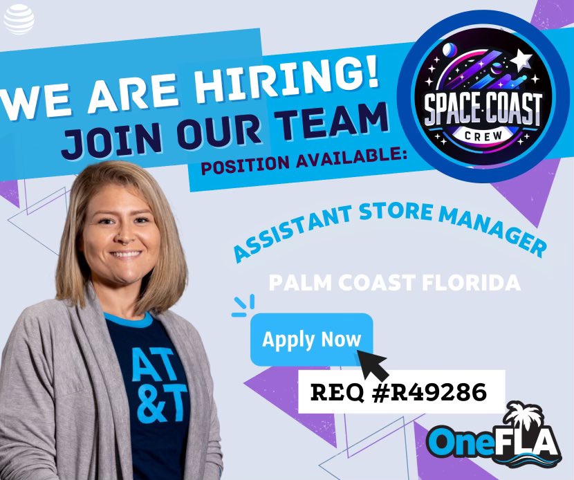 Chelsea Thompson (@tchelseaaa) on Twitter photo 🚀 Join the Space Coast Crew! 🌟 We're looking for a passionate Assistant Store Manager in Palm Coast to help lead our team alongside <a href="/MeganEAtt/">Megan Evans</a>
If you're ready to take the next step in your career, we want to hear from you! Apply now and be part of something great! ✨ 🚀 Join the Space Coast Crew! 🌟 We're looking for a passionate Assistant Store Manager in Palm Coast to help lead our team alongside <a href="/MeganEAtt/">Megan Evans</a>
If you're ready to take the next step in your career, we want to hear from you! Apply now and be part of something great! ✨