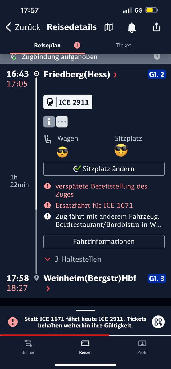 Man bucht sich ein ICE um 1 Stunde nach Frankfurt zu fahren, kannst du keinen erzählen… Wenn ich ankomme sind wahrscheinlich 3 Stunden vergangen Hilfe !!!

Aber ja ich liebe die deutsche Bahn immer „PÜNKTLICH“ 😊