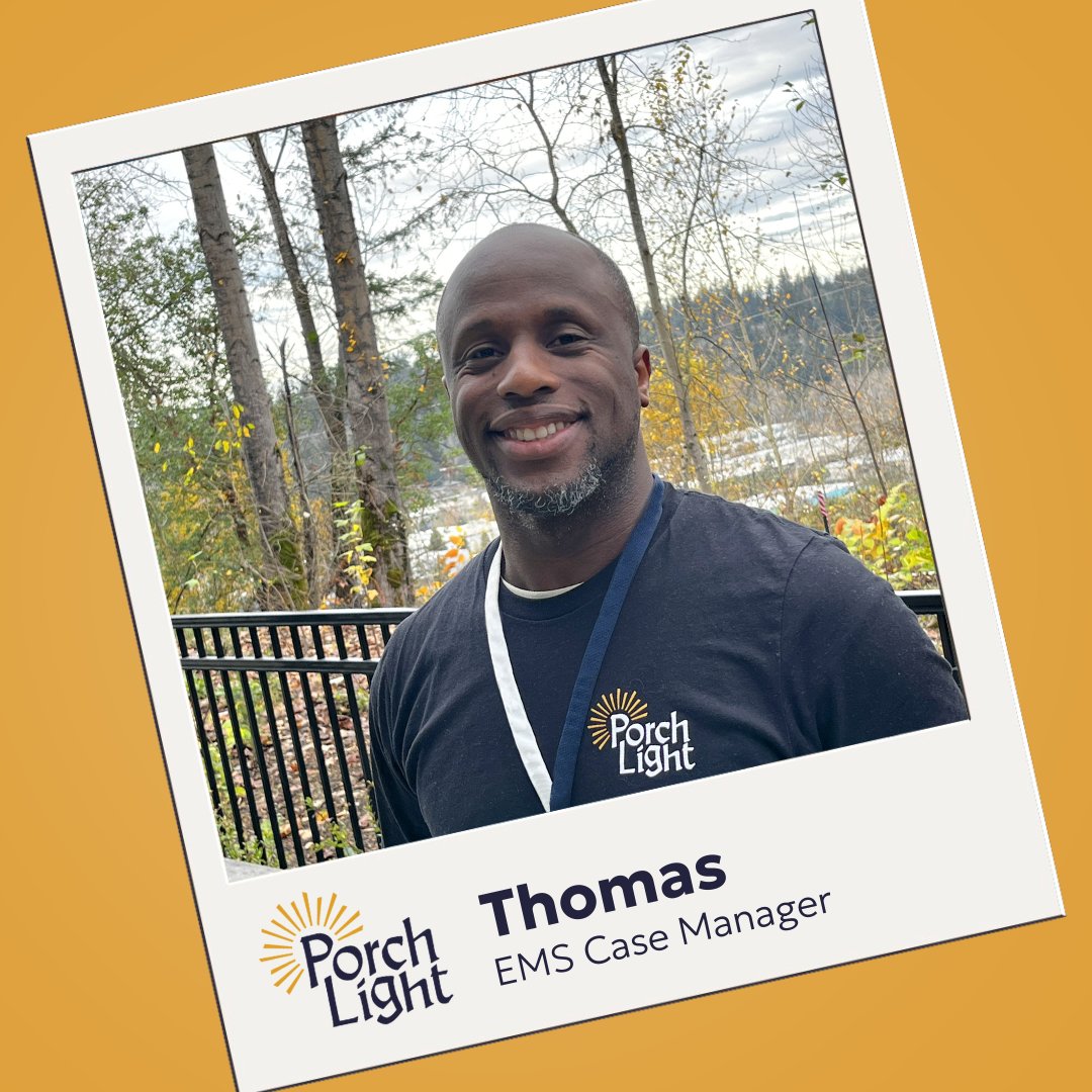 Porchlight (@porchlightcares) on Twitter photo We want to give a big welcome to our new Case Manager - Thomas - who not only is working for us but is also going to college and serving on the Board of one of our partners.  He is a fantastic addition to the team! We want to give a big welcome to our new Case Manager - Thomas - who not only is working for us but is also going to college and serving on the Board of one of our partners.  He is a fantastic addition to the team!