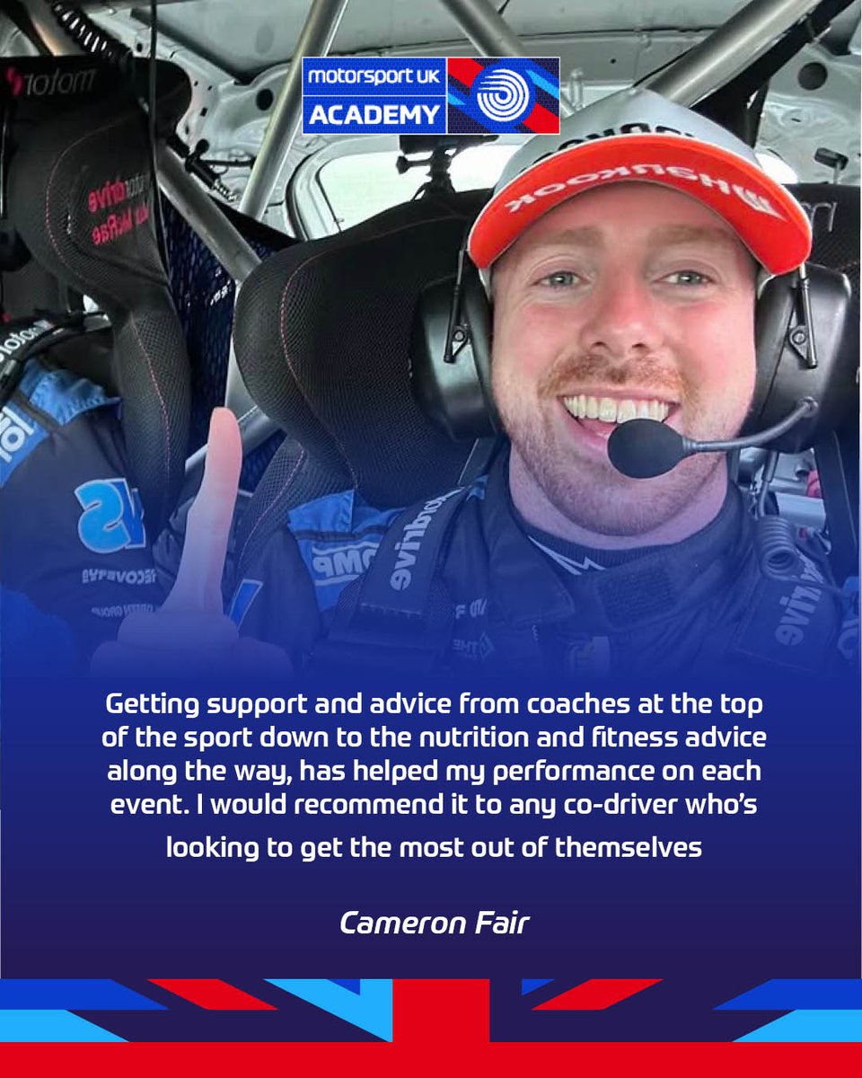 Being a co-driver requires a very unique skill set, but being able to connect with brilliant coaches, engage with other co-drivers and push your limits will only make you perfect your craft.

Join us on the Motorsport UK Academy 
🔗motorsportuk.org/motorsport-uk-…