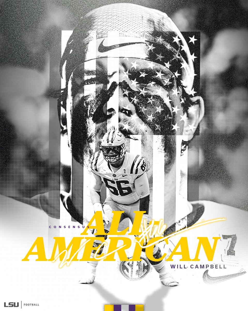 Offensive lineman Will Campbell is a Consensus All-American