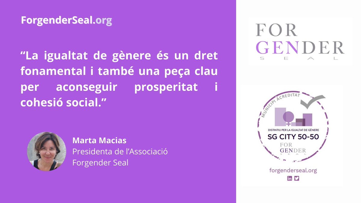 🟣Nou Article. "Santa Coloma de Gramenet: Construint municipis més igualitaris i inclusius" <a href="/maciasmarta/">Macius</a>, experta en polítiques públiques i privades amb perspectiva de gènere i presidenta de l'Assocació Forgender Seal. city50.distintiudegenere.cat/santa-coloma-d… #governslocals #igualtat