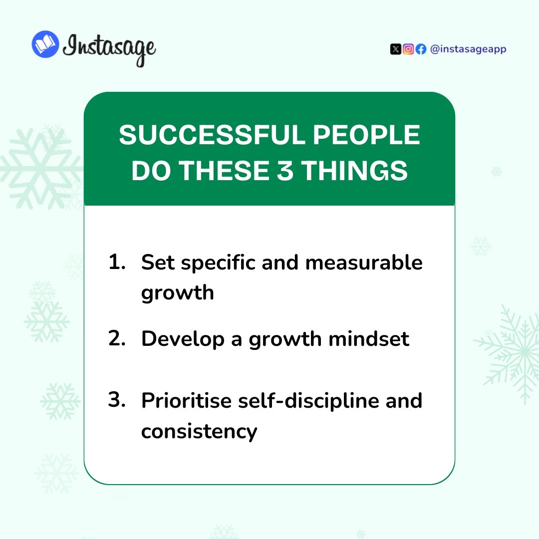 instasage's tweet photo. These habits will help you to build a strong foundation for success. 

Before you set out to draft those New Year resolutions that you might probably ignore throughout the year, commit yourself to reading a book on self-development. 💫📚

#Instasage #books #reading https://t.co/79mgc2llVt