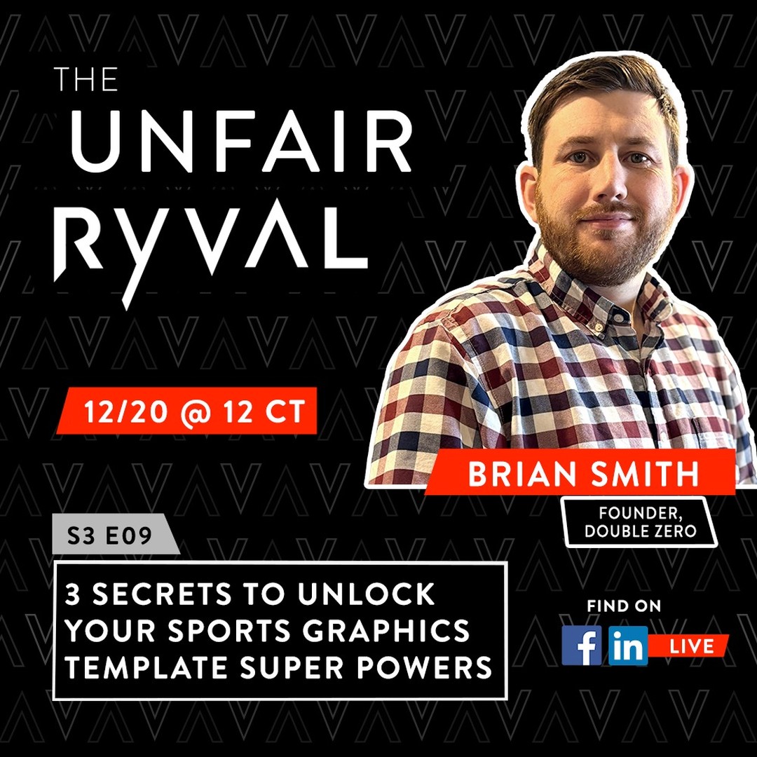 Double Zero (@double_zero_tv) on Twitter photo 📣 SPORTS GRAPHIC CREATIVES 📣 Be sure to tune in next FRIDAY 12/20 for the last Unfair Ryval of the year to catch Brian Smith of <a href="/doublezero_tv/">DoubleZero TV</a> talking about all things graphics templates and how to take them up a notch! You won't want to miss this one! 📣 SPORTS GRAPHIC CREATIVES 📣 Be sure to tune in next FRIDAY 12/20 for the last Unfair Ryval of the year to catch Brian Smith of <a href="/doublezero_tv/">DoubleZero TV</a> talking about all things graphics templates and how to take them up a notch! You won't want to miss this one!