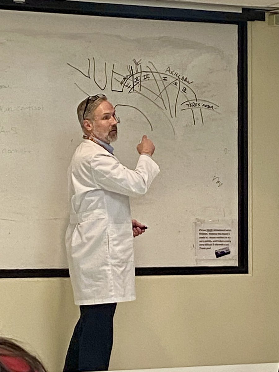 Dr. DuBose - our trauma &amp; vascular professor extraordinaire- teaching today’s SCORE lecture to the residents!
