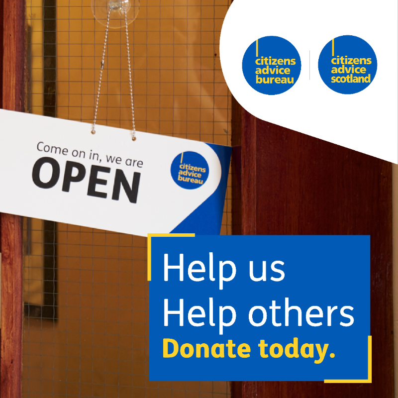 CitAdviceScot's tweet photo. Together, we can help people put food on the table, keep their homes warm and the lights on throughout the holidays. Your support helps the Citizens Advice Network provide support to people struggling across Scotland. Donate today: https://t.co/2aUx6JIBZ9