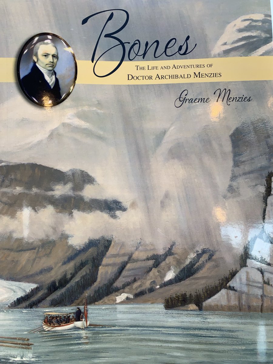 Thank you ⁦<a href="/GraemeMenzies/">Graeme Menzies</a>⁩ for the autographed copy of “Bones”. A great history of an amazing Doctor and Botanist, Archibald Menzies. ⁦<a href="/MenziesClanSoc/">Menzies Clan Society</a>⁩