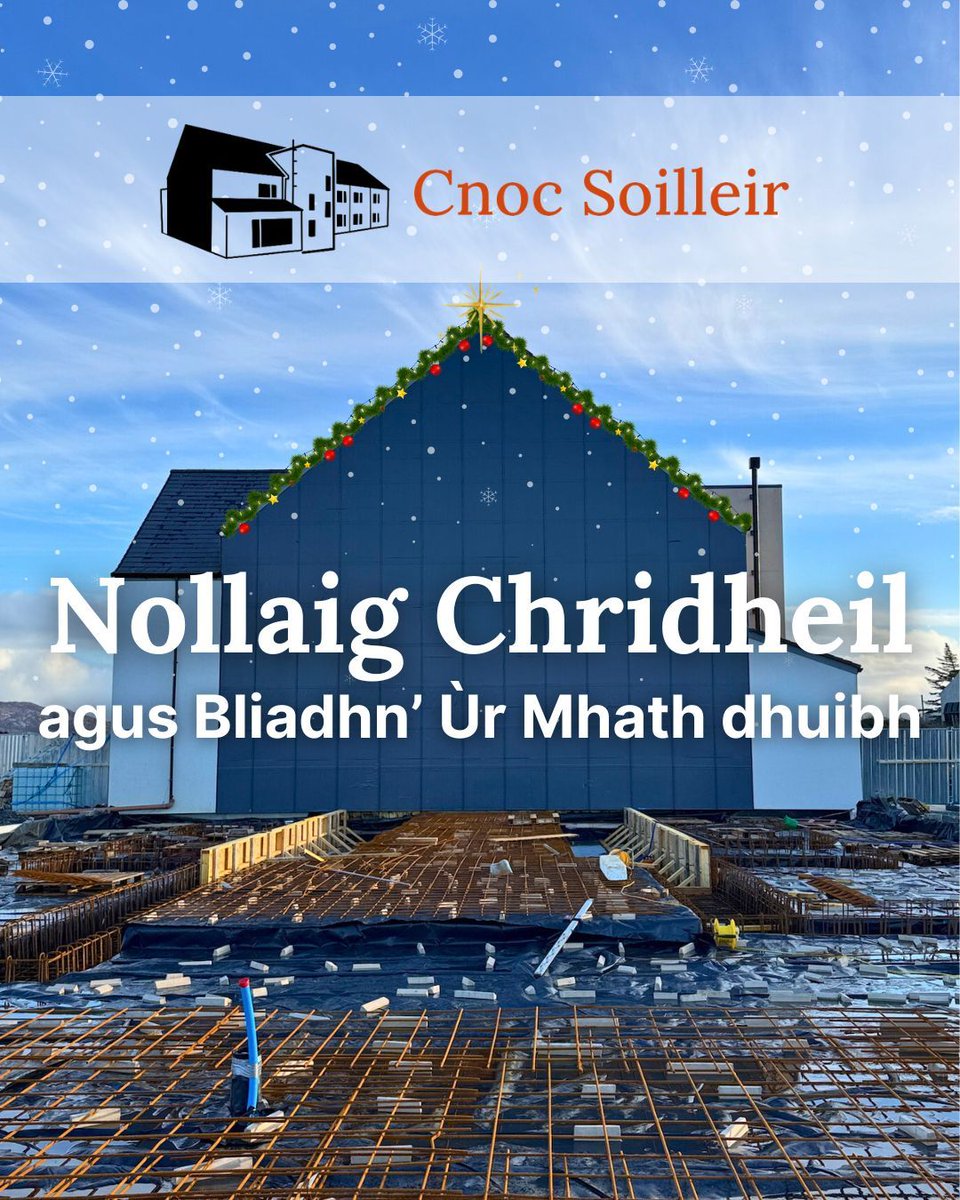 We are looking forward to seeing more progress on Phase 2 next year before opening in 2026. Lots to look forward to in January with our weekly Cidsin Cèilidh starting again on Wednesday 8th January, UHI North, West &amp; Hebrides short courses and Ceòlas' Old New Year festival! 🌟