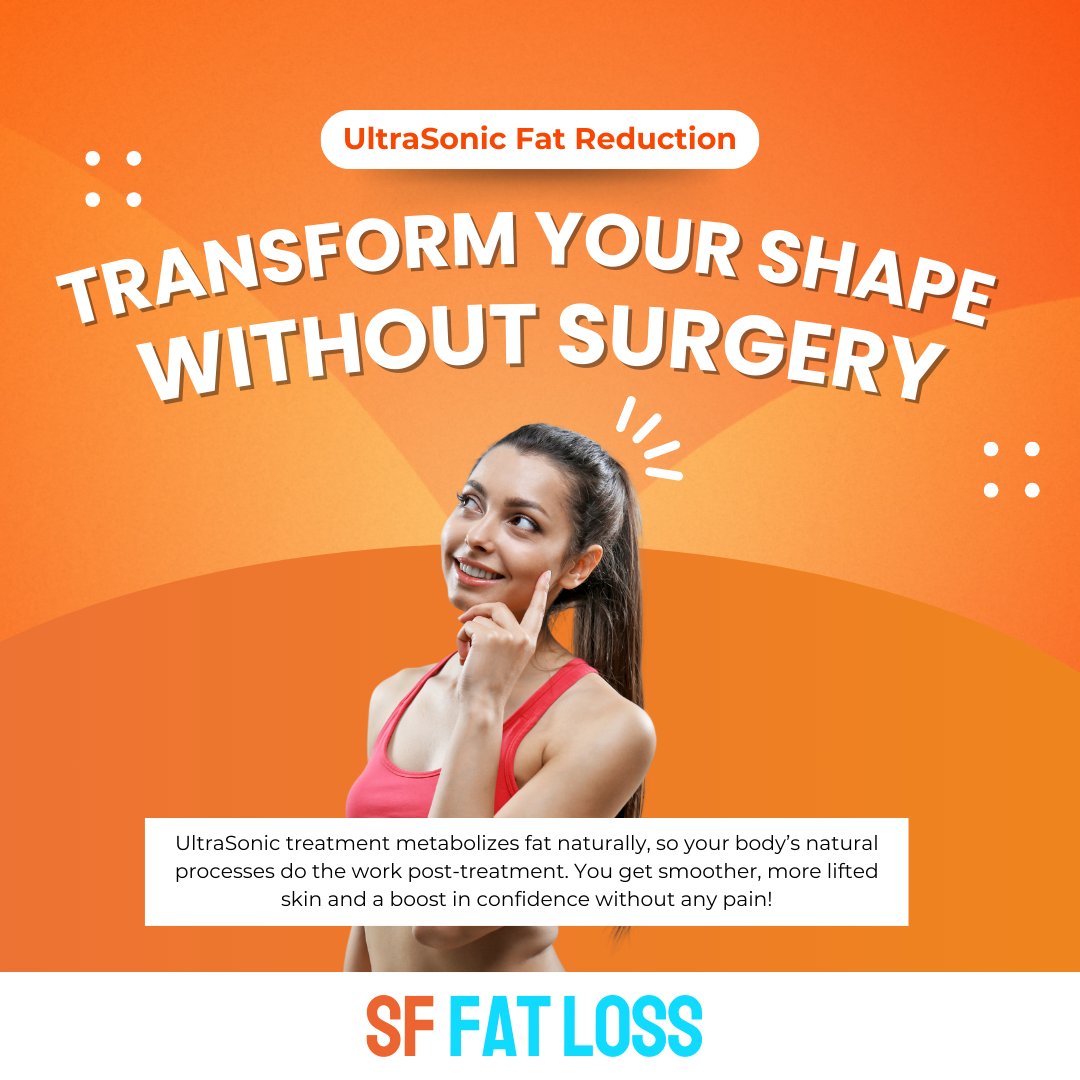 SF_FatLoss's tweet photo. Ready to get the body you’ve always wanted? Book your UltraSonic Fat Reduction session today! 🔥

📞(650) 212-1000
💻https://t.co/ohStgy0V92 https://t.co/mvUhBggCC4