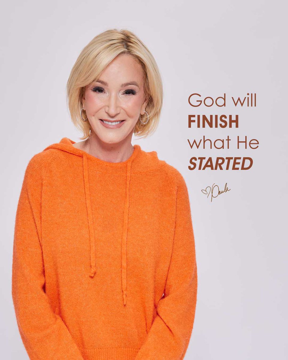 Paula_White's tweet photo. You can be confident in this one thing; What God has started, He will finish! https://t.co/ibk2S2hyni
