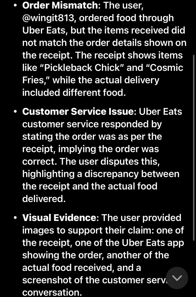 wingit813's tweet photo. @Uber_Support It definitely doesn’t match… like what on earth. 🤔🤨😑 
@UberEats @Uber_Support @Uber #liars #yourejokingright #uber_supportsucks #uberisamess #UberEatssucks https://t.co/6u8O6WRDkA