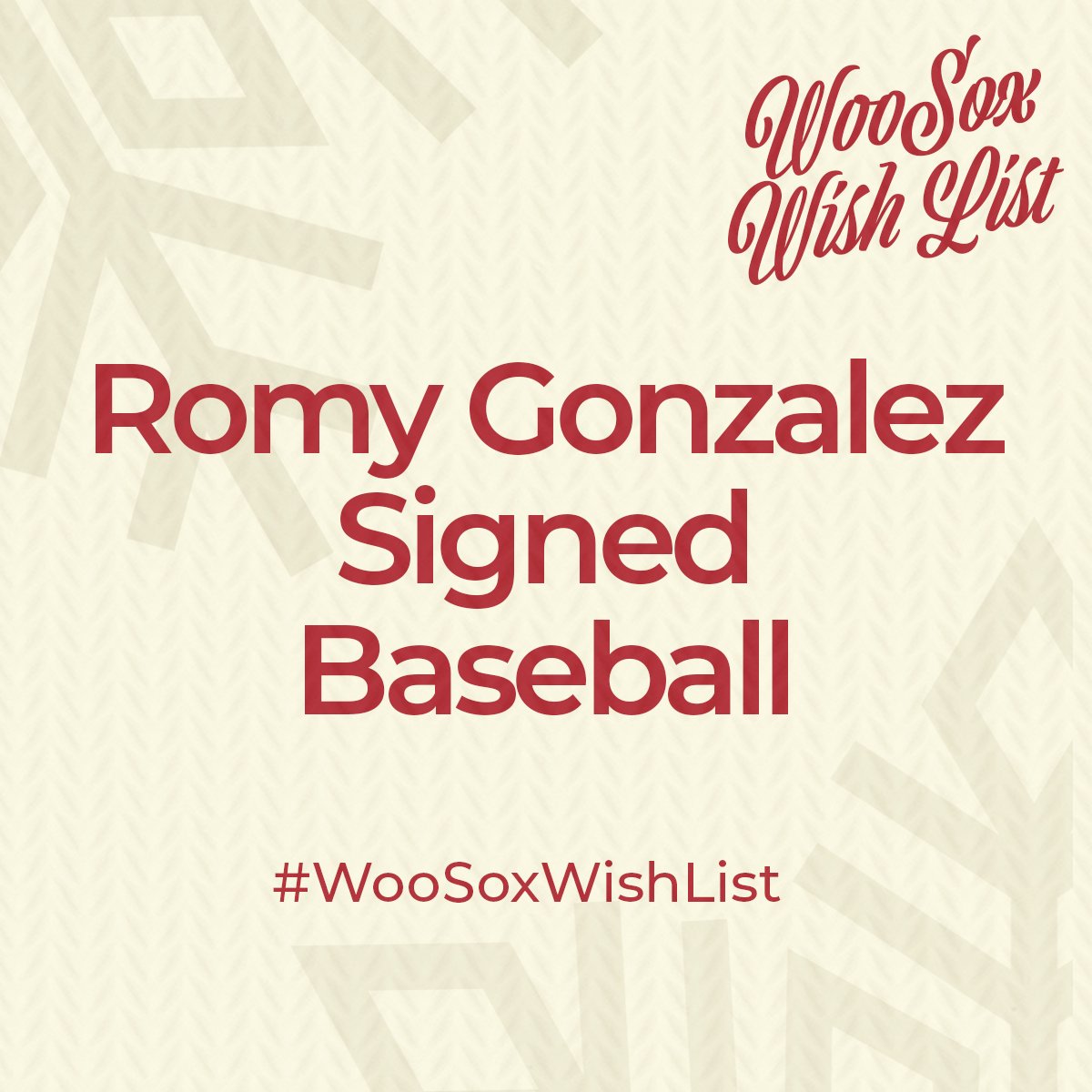 Our next giveaway item is a Romy Gonzalez signed ball! 

RT for a chance to win! 🎁

#WooSoxWishList