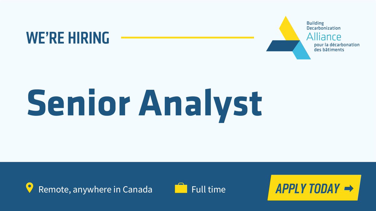 We're hiring a Senior Analyst to coordinate research, advance our open-source model, and work with governments and industry to shape the building sector’s net-zero transition. 

Think you're the right candidate? Apply here: transitionaccelerator.bamboohr.com/careers/28