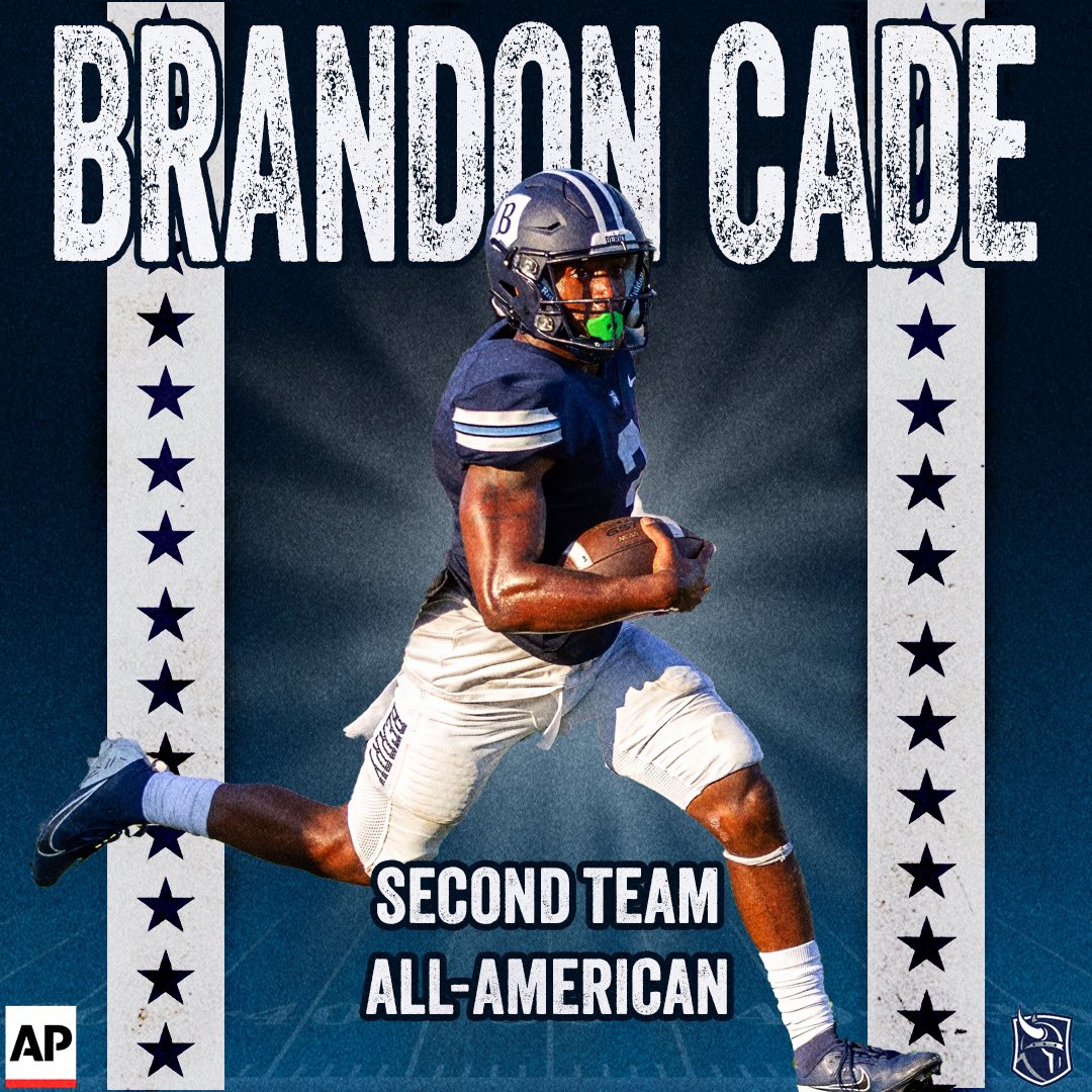 Big congratulations to Brandon Cade on being named as an Associated Press Second Team All-American! 🏈🔥

#BerryFootball #d3fb #KeepClimbing #BUILD