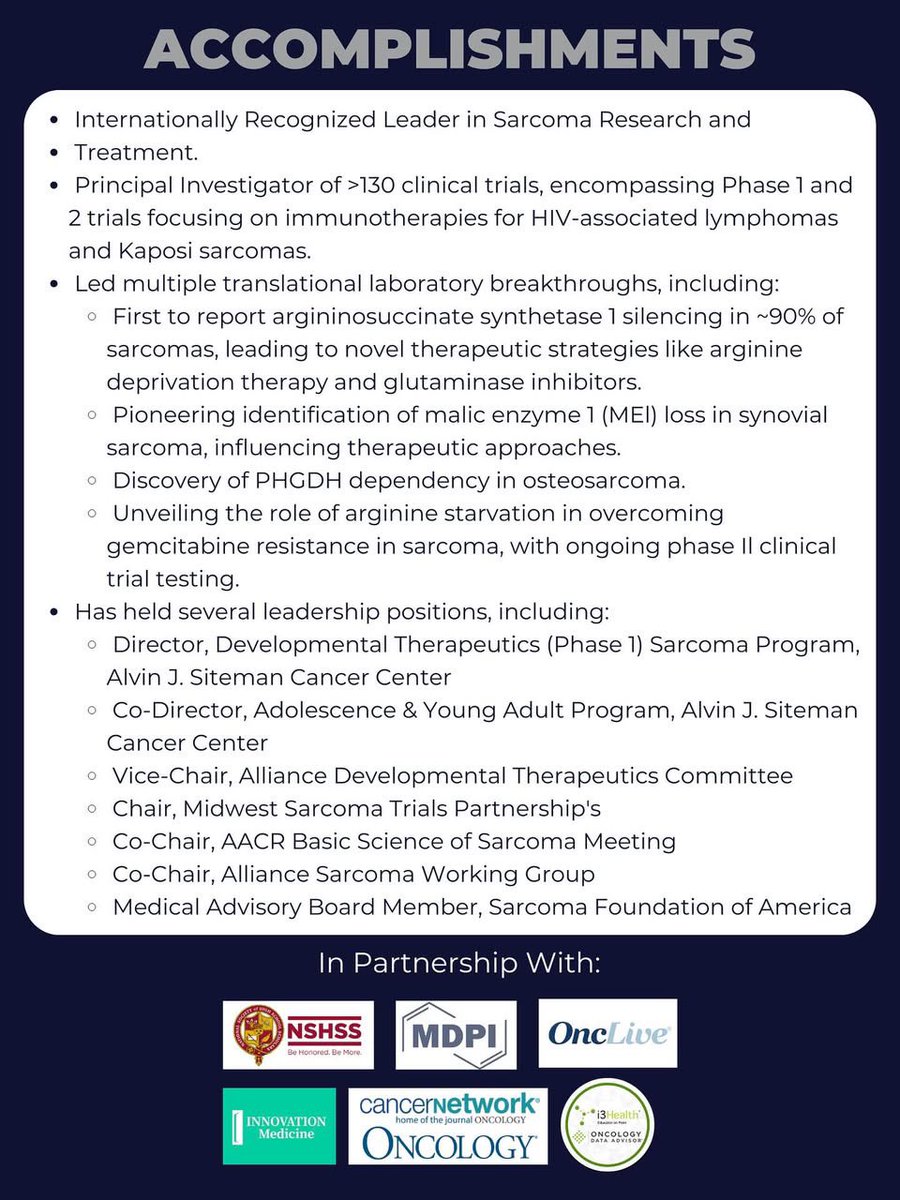 🚨 What if starving cancer could save lives? 🚨

Join <a href="/MedNewsWeek/">MedNewsWeek</a> for an exclusive session with Dr. <a href="/bvantine1/">Brian Van Tine</a> ,  MD, PhD, as he unravels how metabolic therapies are transforming #sarcoma 🦴treatment.
 <a href="/OncLive/">OncLive.com</a>
