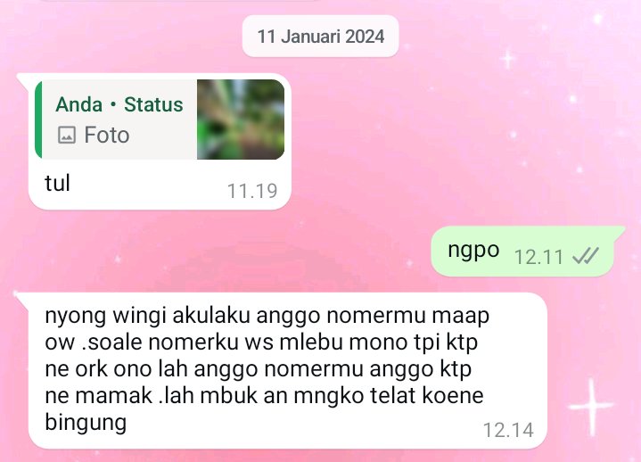 arunarinp's tweet photo. NOMORKU DIPAKAI BUAT PINJOL SAMA SAUDARA BANGSAT, SEKARANG AKU YANG DITERROR.. 

A THREAD https://t.co/baaNvU15eS