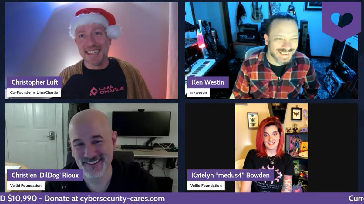 Katelyn Bowden and Christien Rioux are live talking about their latest open-source, non-profit project, <a href="/VeilidNetwork/">Veilid 🅅</a>. 

Join us throughout the day as we continue streaming to support Becky's Fund.

YT: lc.pub/402YK4C
LI: lc.pub/49Kn1j2