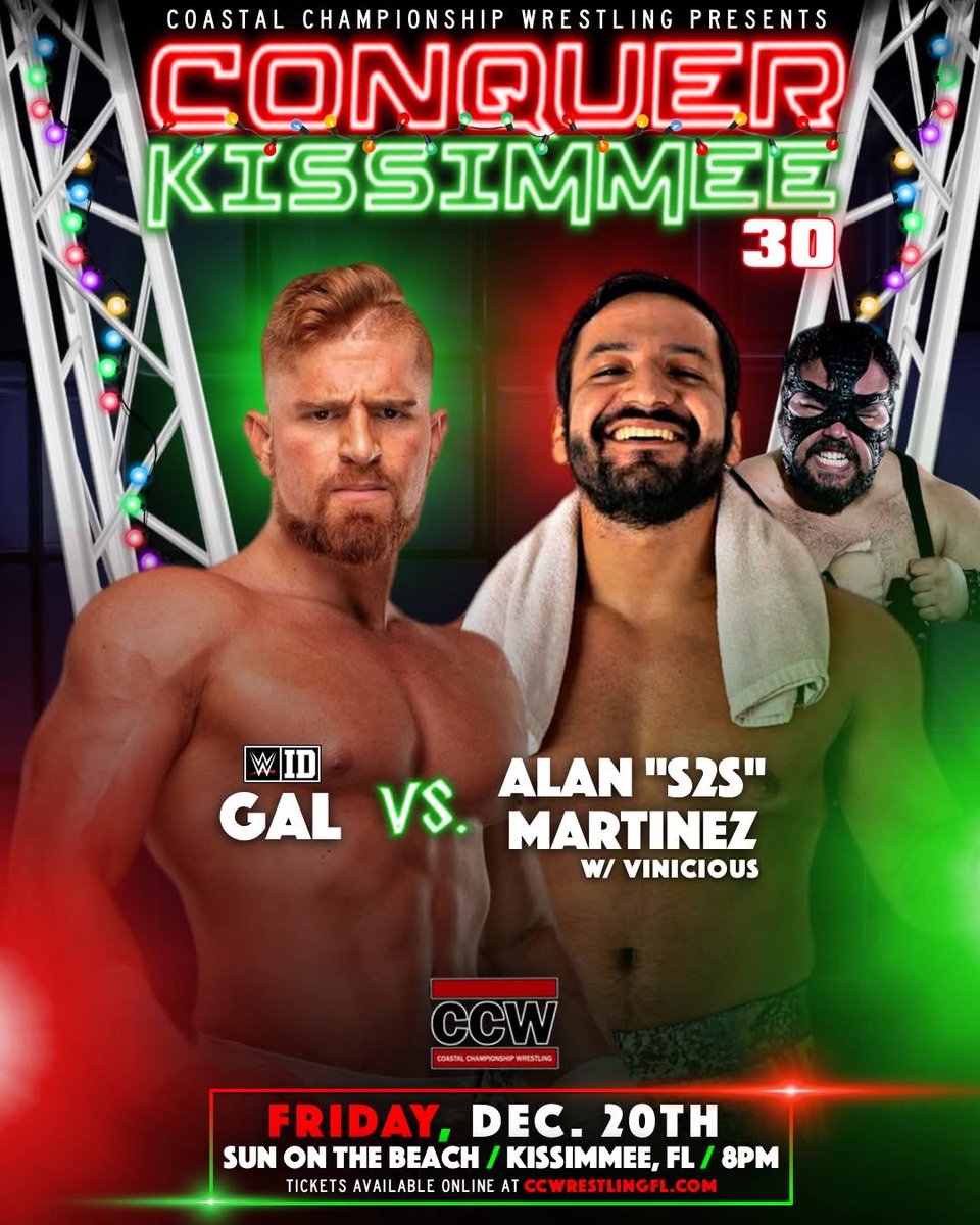 CCWAliveTV's tweet photo. .@WWEID prospect GAL will compete inside a #CCW ring this weekend! The real life action figure comes to The Last Territory!

TOMORROW vs. Alan Martinez in Kissimmee, FL

SATURDAY vs. @H0lyskitz in Doral, FL

See him LIVE!
Tickets 🎟️: https://t.co/Y1Y1bIz0Uz

@justgal_ https://t.co/QbsM00gqWo